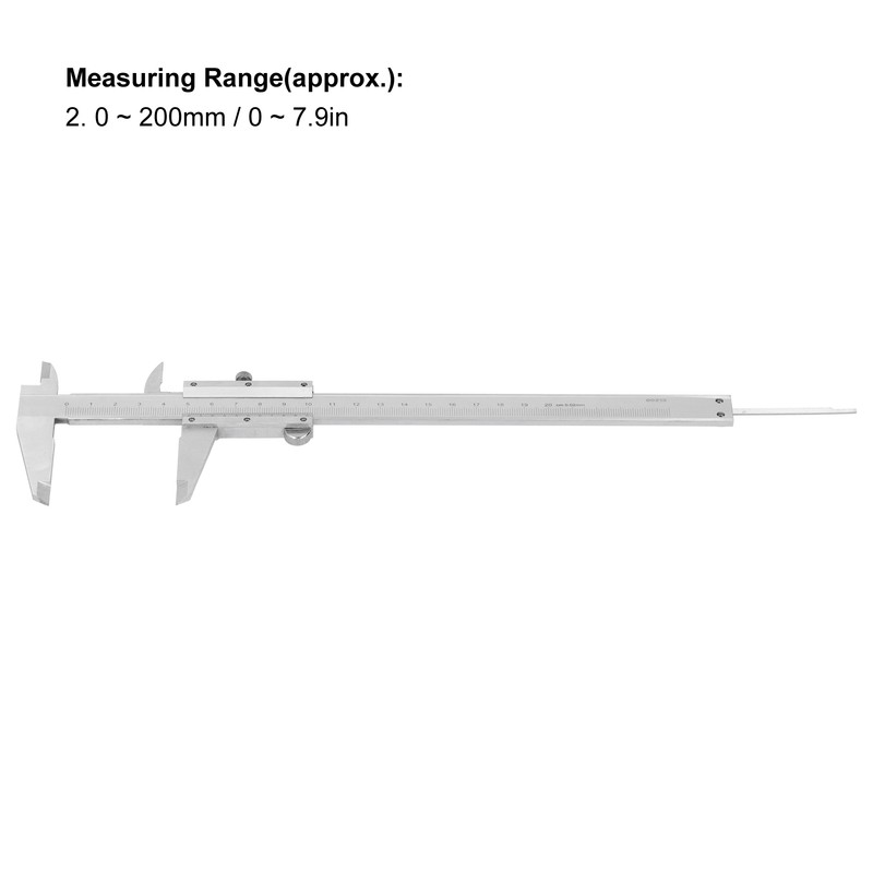 Vernier Scale High Carbon Steel Measurement Gauge Ruler Tool for