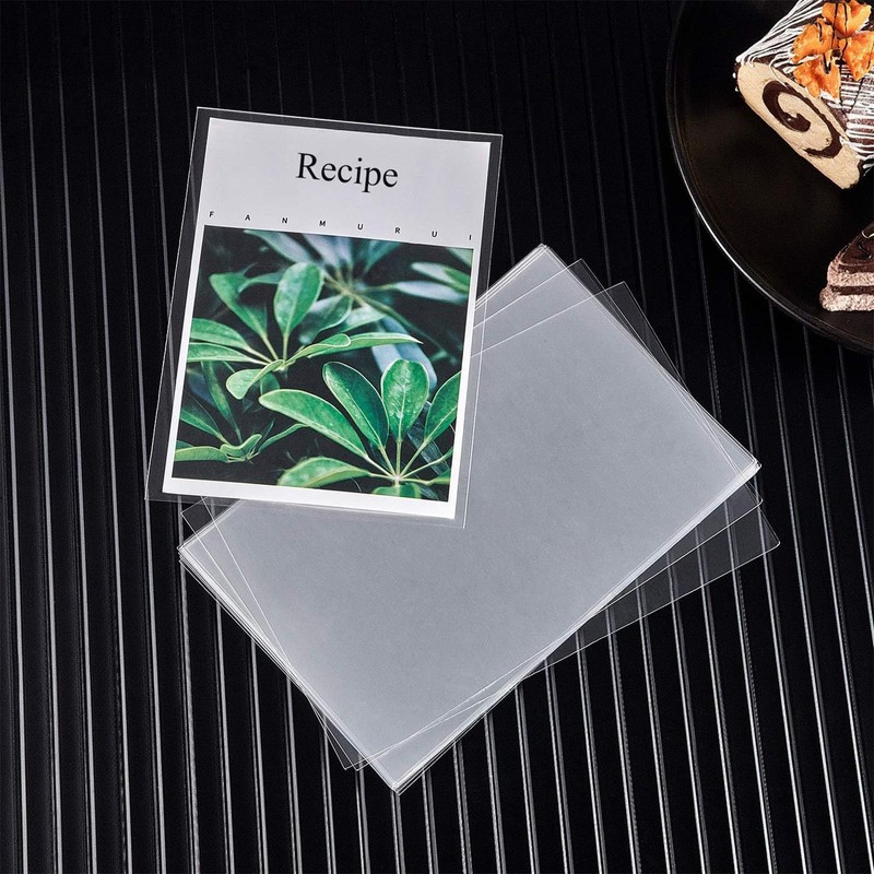 Boao 200 Pcs 4 x 6 Inch Recipe Card Protectors,