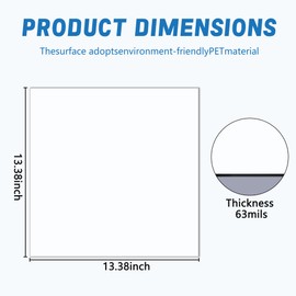 LFUTARI 4 Pcs 13.4'' x 13.4'' Strong Magnet Vent Covers, 63Mil Extra Thick Magnetic Register Cover, Square Air Vent Sealing Covers for Home Wall Ceiling Floor HVAC AC RV Vents (White)