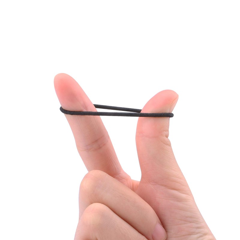 Driew Small Hair Ties, 200 pcs Mini Black Hair Ties