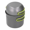 4pcs Camping Pot Kit Multi Layers Anti Scalding Design Camping