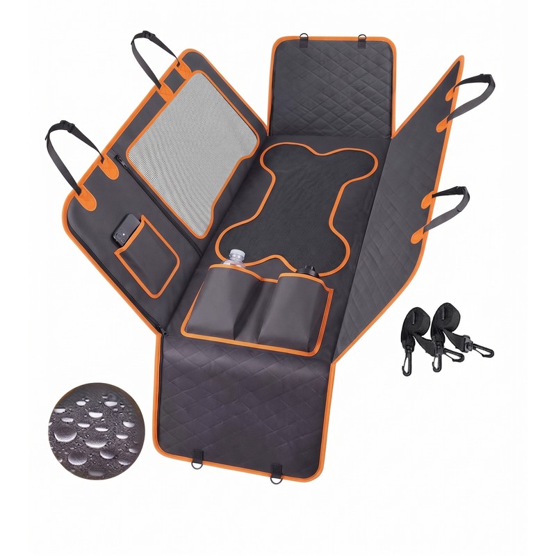 Waterproof Dog Car Seat Cover for Pet Travel – Convertible