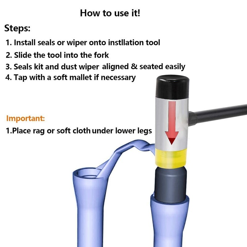 38mm Dust Seal Installation Tool Dust Wiper Guide Driver Compatible