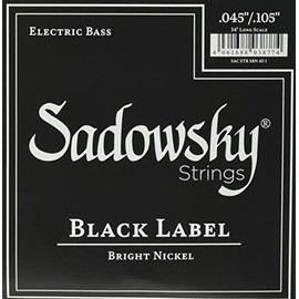 Black Label Base String Nickel String 4 String 045-105 SBN45 Black