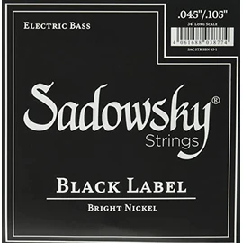 Black Label Base String Nickel String 4 String 045-105 SBN45 Black