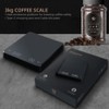 3KG/0.01G New LED Invisible Screen Charging Coffee Scale, Multi-Function Electronic
