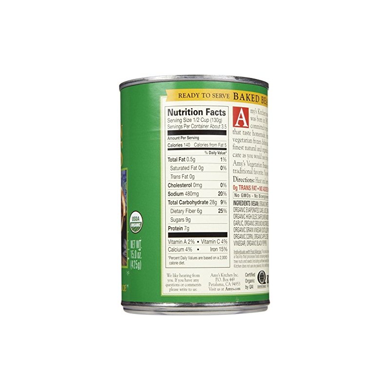 Amy's Organic Vegetarian Baked Beans - 15 oz