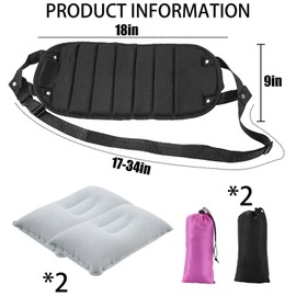 Foot Hammock for Flight Set, Foot Hammock Set, Multi Functional and Practical Leg Hammock for Flight, for Long-Distance Flights Trains Or Road Travel Working in The Office for Long Periods of Time