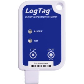 LogTag UTRIX-16 Multi-use Temperature Recorder, with 16,000 Readings, 6-Month Battery, Range of -30°C to +70°C (-22°F to +158°F), Blue/White