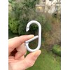 Set of 3 Oval Carabiners, Key Chains, Aluminium Carabiner Hook,