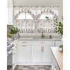 BEMIGO Easter Kitchen Curtains Cute Bunny Valance for Window, Farmhouse
