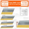 SITLDY 15 Gauge DA Angled Finish Nails, 34-Degree, 2000-Pack (2-1/2",