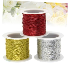 Anneome Diy Macrame Cords 20m Glitter Onions Tag Line Metal Wire for Crafting Sewing Beading Jewelry