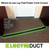 Electriduct Lay Flat Electrical Power Extension Cord Duplex Receptacle Cable