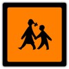 School Bus Sign Magnetic School Bus 30 x 30 cm