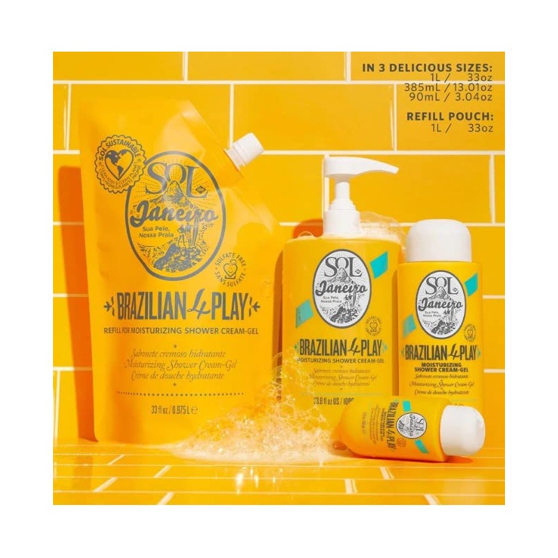 Sol de Janeiro Brazilian Play Moisturizing Shower Cream Gel Body