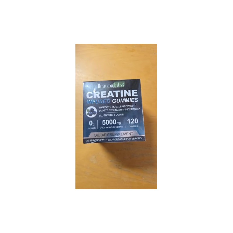 Creatine Gummies 5000mg – 120 Max Strength Creatine Monohydrate Chews
