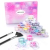 24Pcs Nail Glitter Powder, Nail Art Sequins Holographic Glitters, Cosmetic