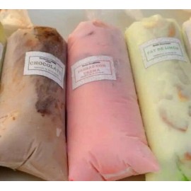 Unbranded 100 Bolis ICE CREAM BAGS - 10×25 - Flavors Hielitos Ice Pop Bags Soda
