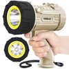 YIERBLUE Rechargeable Spotlight Floodlight Combo 120,000 High Lumen LED, IP67