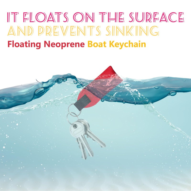 Goiern Pack of 3 Floating Keychain with Key Ring, Key