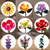 Flower Bouquet Building Set, 861PCS Unique DIY Plant Bouquet, Elegant