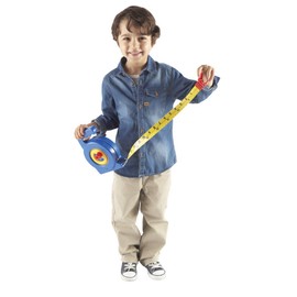 Learning Resources Play Tape Measure, 3 Feet Long, Construction Toy, Easy Grip, Ages 4+