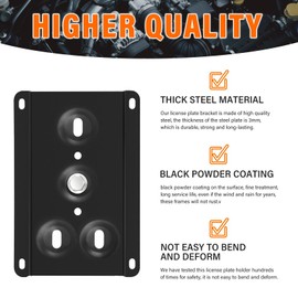 Front License Plate Holder No-Drill License Plate Bracket Mount Anti-Theft Frame Car Plate Holder fits for 2016-up Infiniti Q50,Install in Seconds