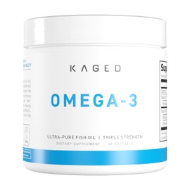 Kaged Omega 3 Fish Oil Supplement, 3000mg Omega 3 Fatty Acid with EPA & DHA, Ultra-Pure, No Fish Burps, 60 Pills