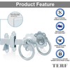 TERF® Heavy Duty Ring Gate Latch Door Lock Silver Ring