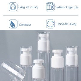 CandyAlley Empty Travel Bottles Shampoo Bottles for Filling, Pump Dispenser, 50 ml Pump Bottle for Lotion, Foundation, Essence, Cream, Cosmetics, Travel Shampoo Pack of 4