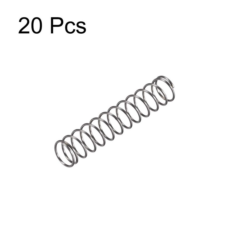 sourcing map Compression Spring,6mm OD, 0.5mm Wire Size, 16.5mm Compressed