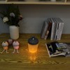 LED Crystal Table Lamp 3 Color Dimming USB Rechargeable Night
