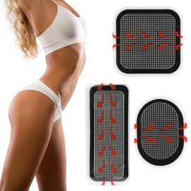 Rapidbok Replacement Gel Pad, Pack of 5 Muscle Training Device Gel Pads, Muscle Stimulator Replacement Parts, Hydrogel, Replacement Gel Sheet, for EMS Trainer, Abdominal Trainer, Muscle Stimulation,