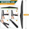 KVQ Windshield Wiper Blades Replacement for Hyundai Santa Fe 2013-2018