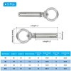 sourcing map Concrete Eye Bolt Expansion Eyebolt M8x70mm 304 Stainless