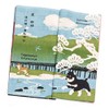 Hamamonyo Shiba Inu Walk in Kyoto Nassen Tenugui Towel
