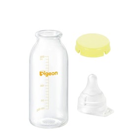 Breast Milk Feeding Bottle, 668.4 ft (200 m) x 1, Direct Nipple (Large Flow Rate) x 1, KR Cap (Yellow) x 1, Bonus Included