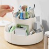 NUODWELL Pen Pencil Holder Desk Organiser, 360° Rotating Pencil Pots