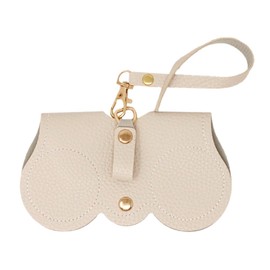 MILASIC TN-RGSC Glasses Case, Milk Gray, Strap Included, Portable, Slim, Stylish, Glasses, Blue Light Cut Glasses, Storage Case, For Adults, Men, Women, Unisex, Sunglasses Case, Gift Bag, Attachment