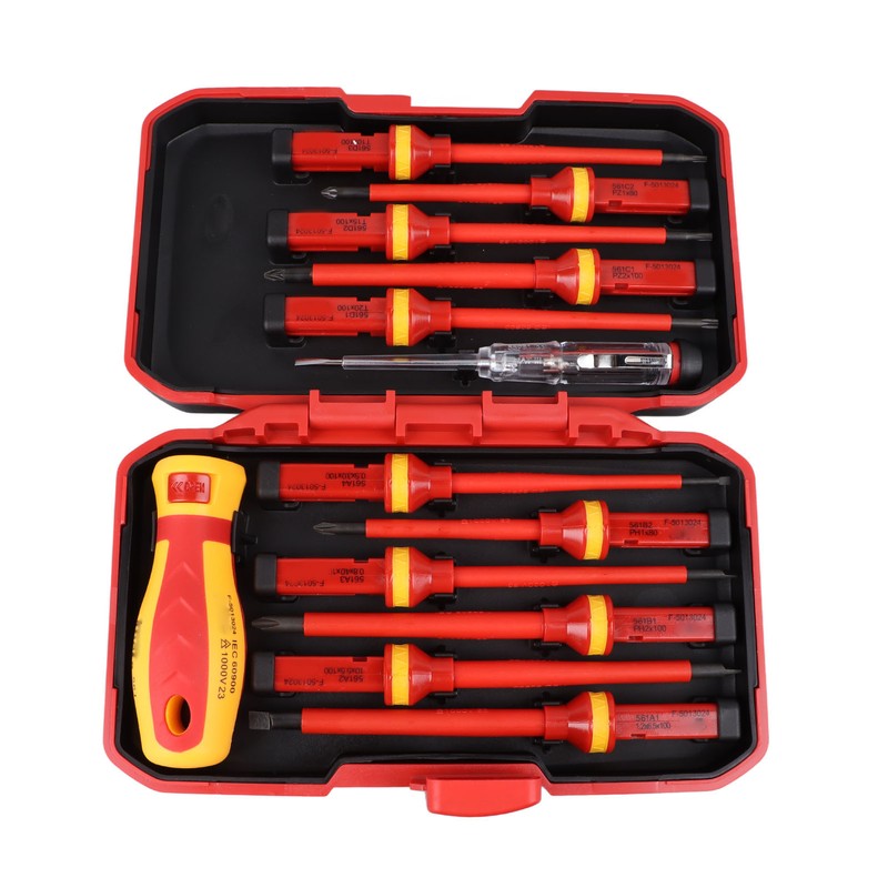 Premium Insulated Screwdrivers Set Insulated Professional Electricians Slotted Crossed Screwdriver
