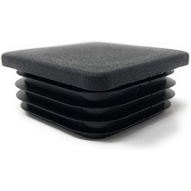 Design61 10 x Square Tube Plugs, Lamellar Plugs, 38 x 38 mm with Slats for Inner Dimensions 31-36 mm