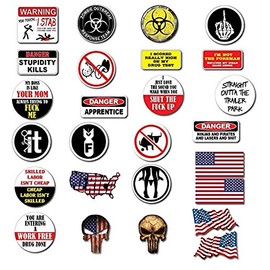 Funny Hard Hat Stickers Decal, American Hardhat Stickers for Men, Construction Helmet Funny Vinyl (28, 28, Count)