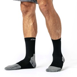 DFND Unisex Hybrid Ax Crew Compression Socks 20-30mmHg – Graduated Compression for Enhanced Recovery & Performance – 24/7 Wear – Made in USA – Large