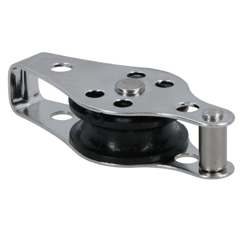 Marine Pulley Block with 25mm Diameter Nylon Wheel 316 Grade