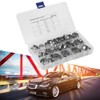 42pcs Stainless Steel Cinch Clamps Rings Single Ear 1/2in 3/4in