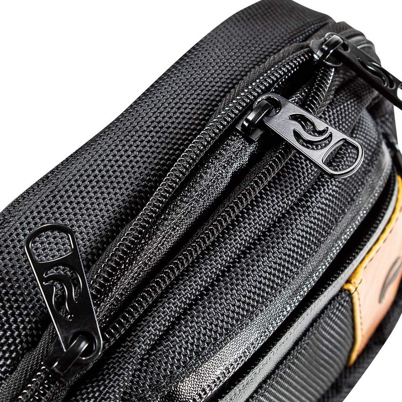 Hipster Smell Proof Bag - Fanny Pack (Burgundy/Black Canvas)