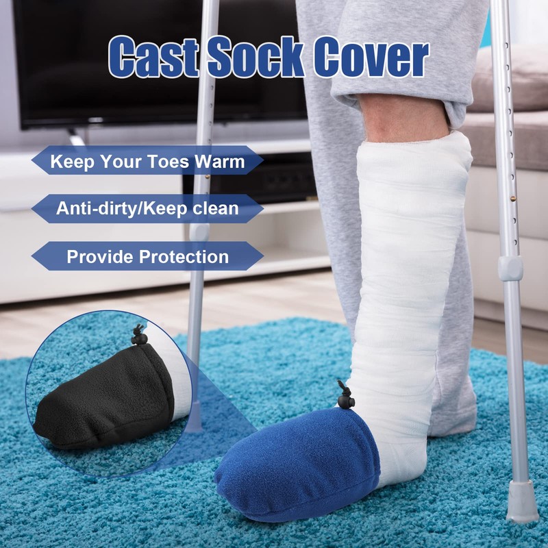 Cast Toe Socks for Women Men 4 Pack Cast Toe