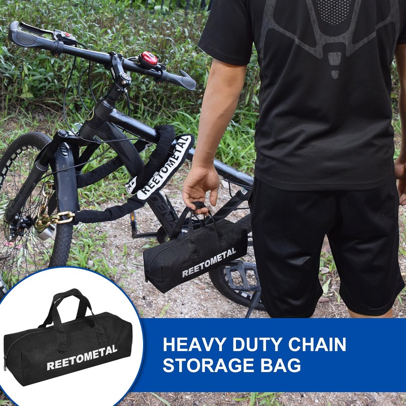 REETOMETAL Heavy Duty Security Chain, 6 Foot x 3/8" Thick