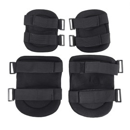 Knee Elbow Protector, Hard Knee Elbow Pads, Elbow Knee Pads, Set of 4, Adult, Sports, Knee Pads, Elbow Pads, Shock Absorption, Joint Protection, Supporter, Survival Game, Bike, Cycling, Work,